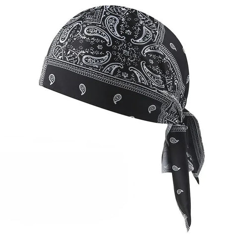 Unisex Paisley Tie-Back Sports Cap (2)