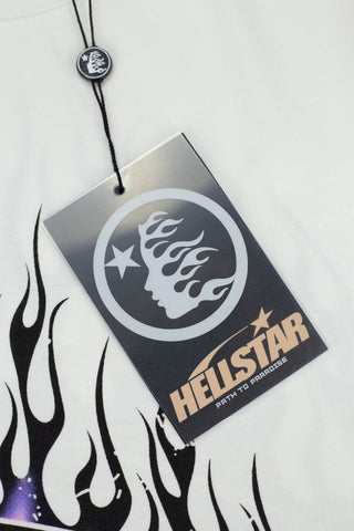 Hellstar Flame Graphic Oversized T-Shirt - Black
