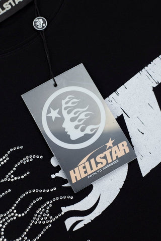 Hellstar Studios "Family" Rhinestone Graphic Oversized T-Shirt