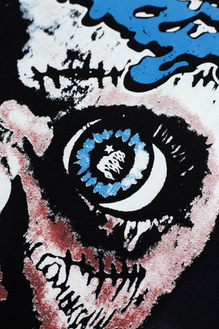 Hellstar "Don't You Wanna Play?" Graphic Oversized T-Shirt - Washed Black