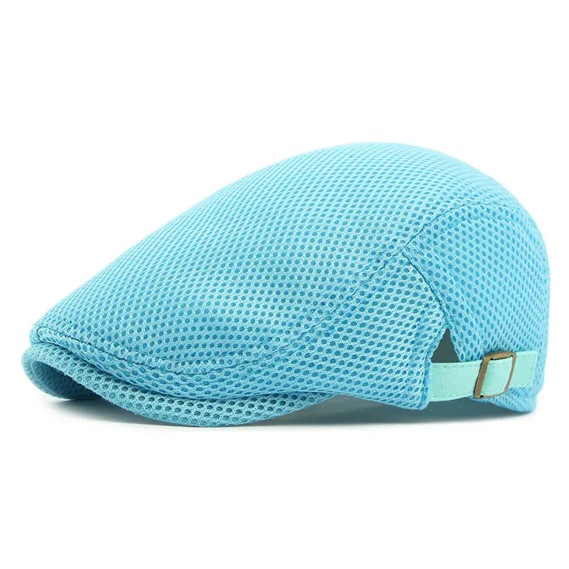 Men’s Breathable Mesh Flat Cap (15)
