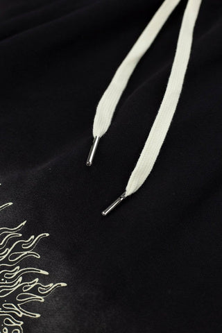 Hellstar Vintage Wash Spray Graphic Sweat Shorts