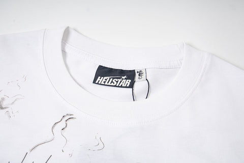 Hellstar Bearded Graphic Direct-to-Garment T-Shirt (White)