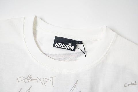 Hellstar Direct-to-Garment Graphic T-Shirt (White)