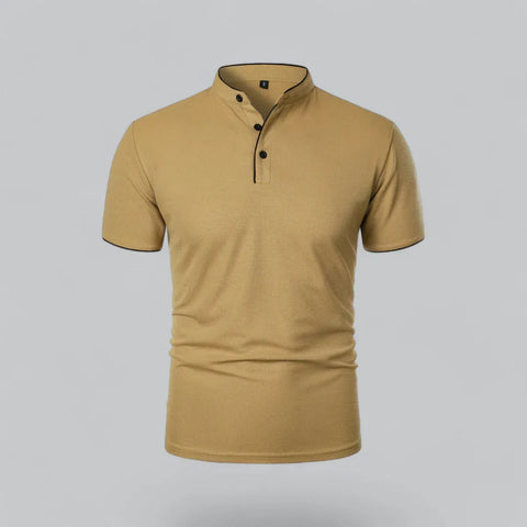 Men’s Short Sleeve Stand Collar Polo Shirt