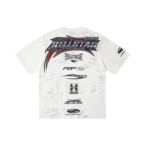 Hellstar Direct-to-Garment Graphic T-Shirt (White)