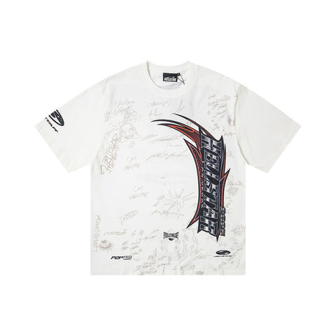 Hellstar Direct-to-Garment Graphic T-Shirt (White)