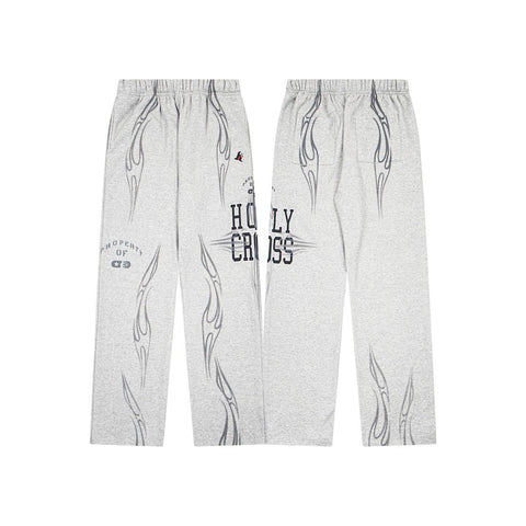 Hellstar High-Definition Graphic Sweatpants (Grey)