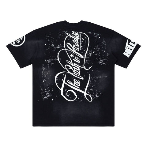 Hellstar Studios Sounds Graphic Oversized Cotton T-Shirt - Black