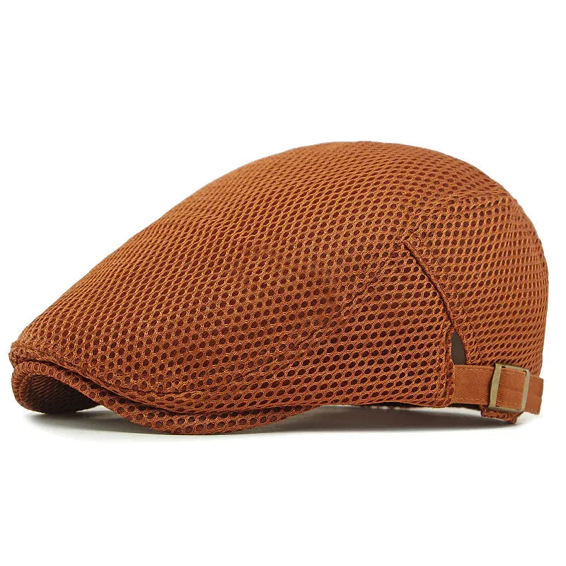 Men’s Breathable Mesh Flat Cap (11)