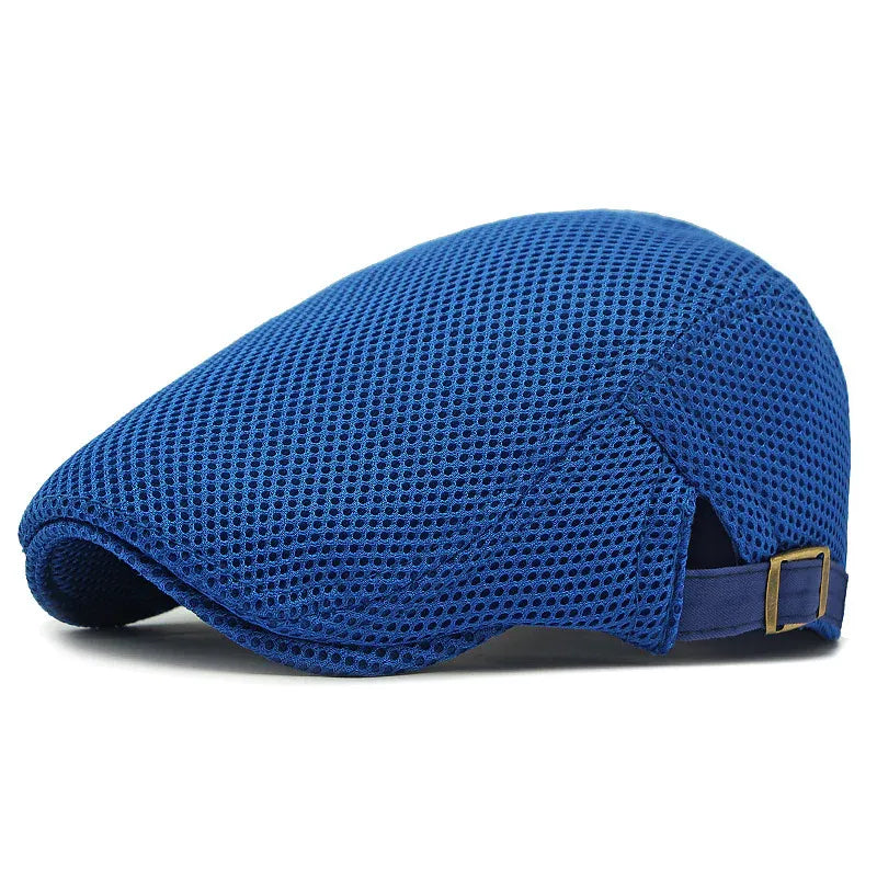 Men’s Breathable Mesh Flat Cap (14)