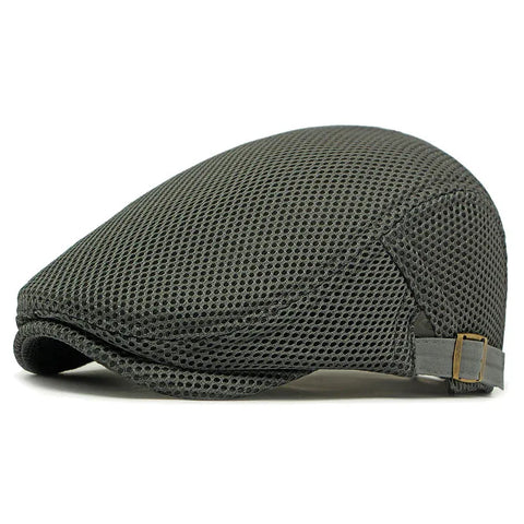 Men’s Breathable Mesh Flat Cap (12)