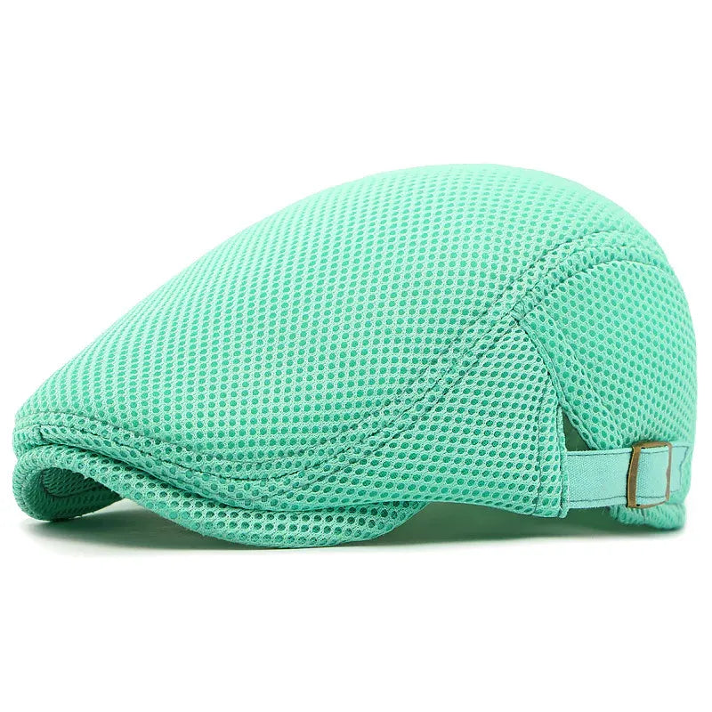 Men’s Breathable Mesh Flat Cap (16)