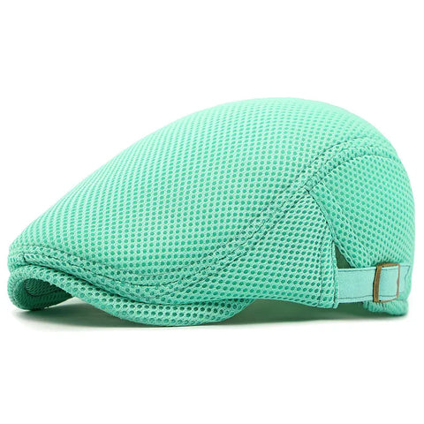Men’s Breathable Mesh Flat Cap (16)