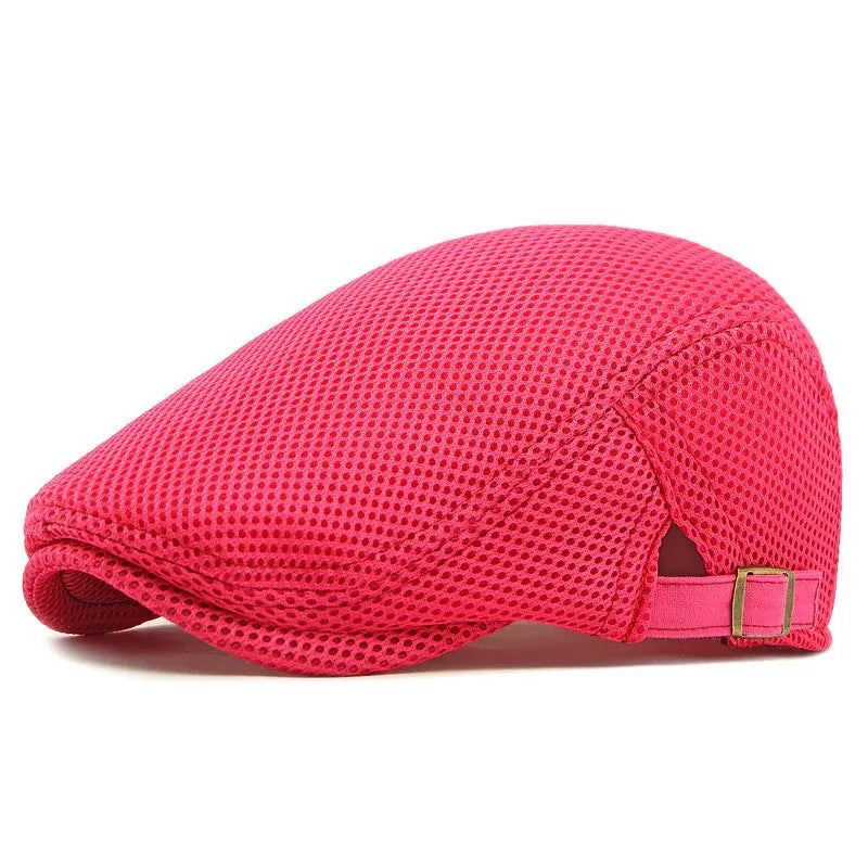 Men’s Breathable Mesh Flat Cap (20)