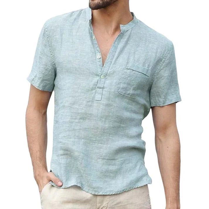 Men's Casual Henley Shirt