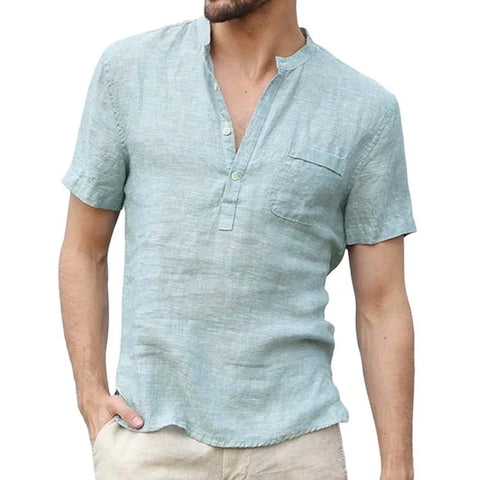 Men's Casual Henley Shirt