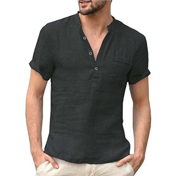 Men's Casual Henley Shirt