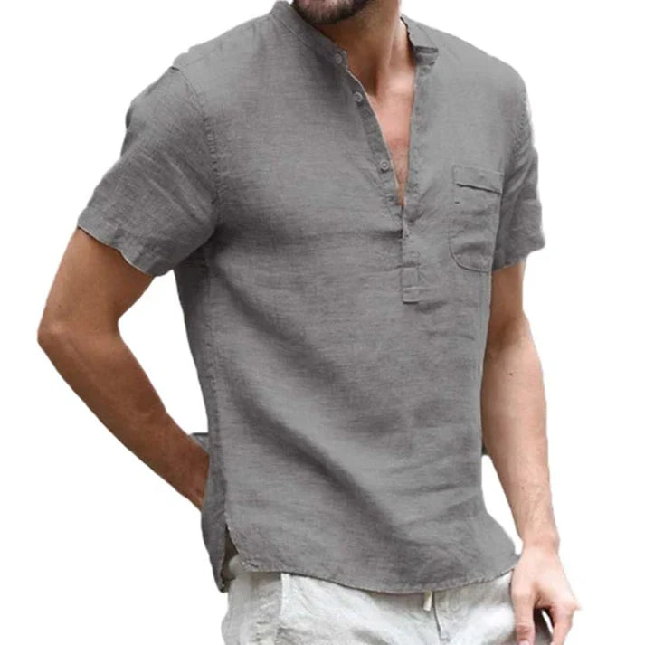 Men's Casual Henley Shirt