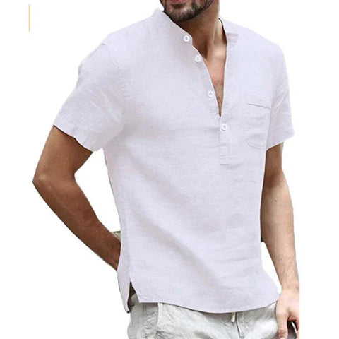Men's Casual Henley Shirt